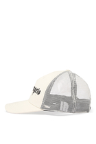 Spray Logo-Print Trucker Cap