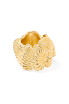 Buttercream (Or, The Icing On The Cake) Ring, 18K Yellow Gold Plated Brass