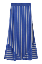 Geometric Jacquard Silk Blend Skirt