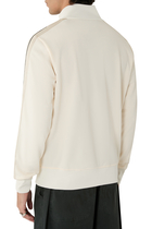 Stripe Zip-Up Sweatshirt