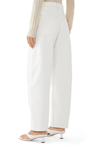 Low-Slung Barrel Jeans
