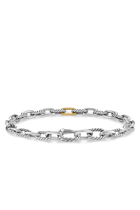 DY Madison® Chain Bracelet, Sterling Silver, 18k Yellow Gold