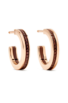 Quatre Classique Hoop Earrings, 18k Mix Gold & PVD