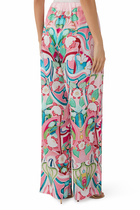 Varenne Printed Satin Pants