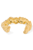 Cuff Bracelet, 18K Yellow Gold Plated Brass