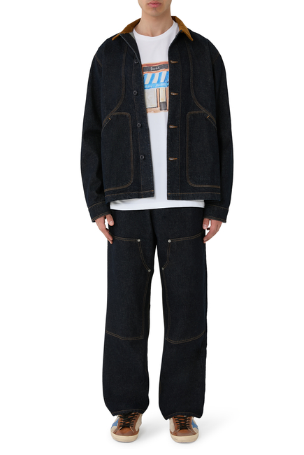  Berry Canvas Overshirt 