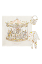 Kids Carousel Print Playsuit Gift Set