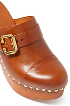 Aurna Leather Clogs