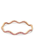 Wave 2.0 Bangle, 18k Rose Gold & Sapphires