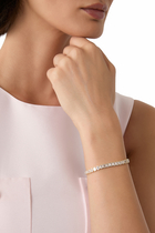 Emerald Cut Baguette Tennis Bracelet, 14k Vermeil on Sterling Silver with Cubic Zirconia