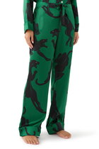 Lila Poiret Panther Pajama Set