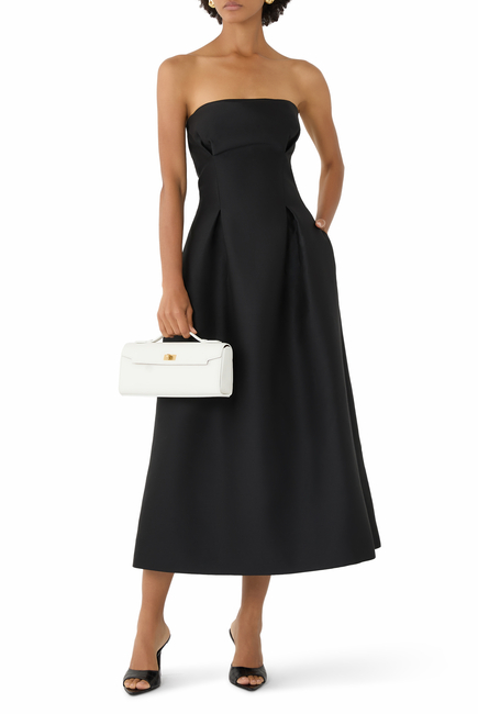 Silk Wool Noir Dress