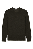Ultrafine Cashmere Tipped Crew Neck