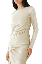 Asymmetric Metallic T-Shirt