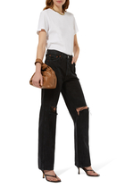 High-Rise Straight Jeans