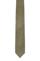 Solid Silk Linen Cotton Tie