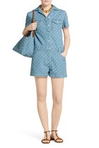  GG Denim Jacquard Jumpsuit
