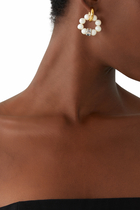 Mix & Match Earrings, 24k Gold-Plated Brass & Pearls