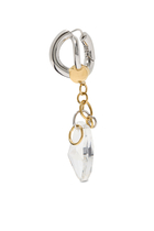 Dione Two-Tone Crystal Chandelier Drop Earrings