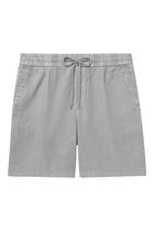 Relaxed Fit Linen Shorts