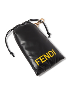 Fendi First Crystal Silver Cat Eye Sunglasses