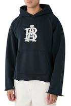 Monogram Cut Off Hoodie
