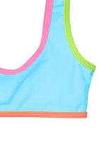 Kids Candy Colorblock Crop Bikini