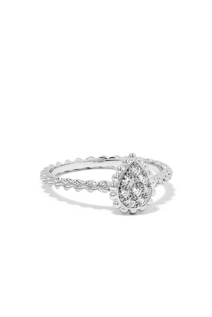 Serpent Bohème Ring, 18k White Gold & Diamonds