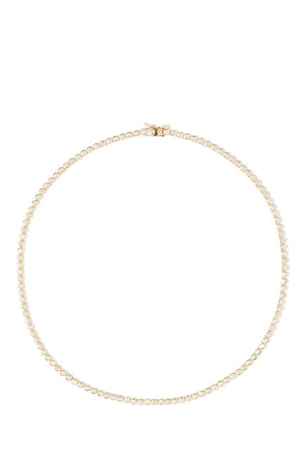 Bezel Tennis Necklace