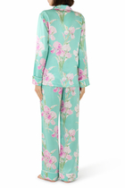 Lila Abalone Turquoise Floral Pyjamas