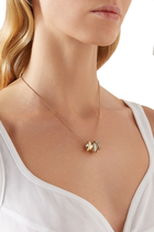 Enamel C Signature Rondelle Pendant