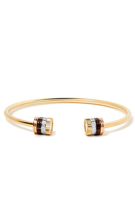Quatre Classique Bracelet, Mix Gold & Diamonds