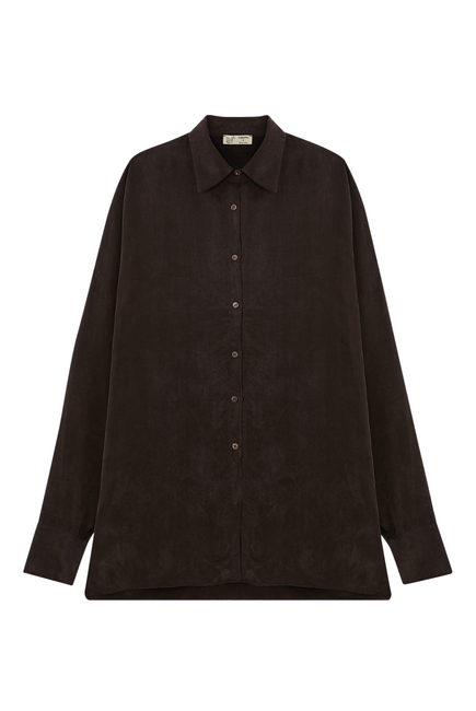 Collared Shirt with Long Cuffs