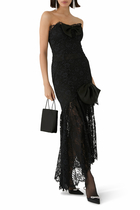 Lace Dress with Bustier and Bows