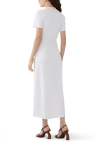  Long Piercing Dress in Cotton Jersey