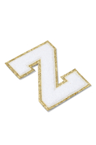 Kids Chenille Sparkle Letter Z Patch