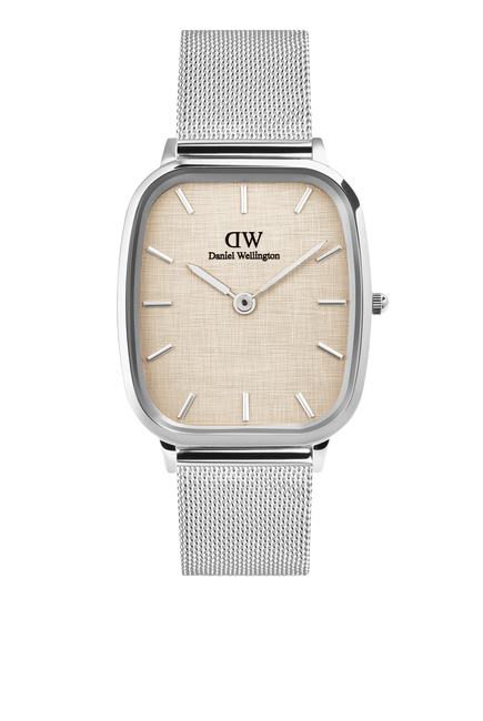 Marlon Sterling Linen Dial Watch