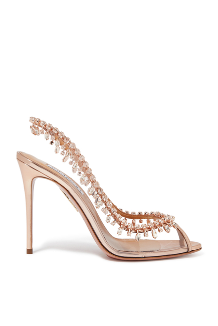 Crystal Temptation Leather & PVC 105 Mules