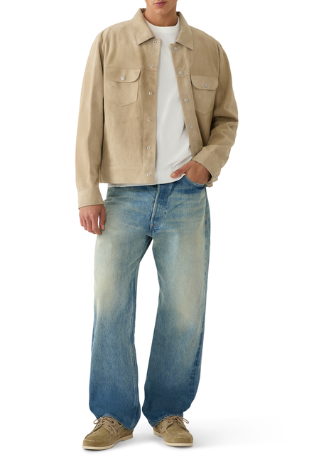 Suede Trucker Jacket