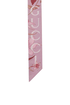 Printed Silk Neck Bow