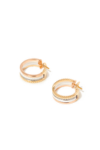 Quatre White Edition Hoop Earrings