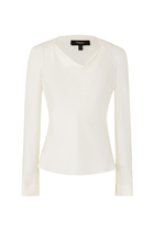 Cowl Neck Silk Blouse