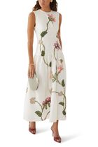 Otoño Orquidea Midi Dress