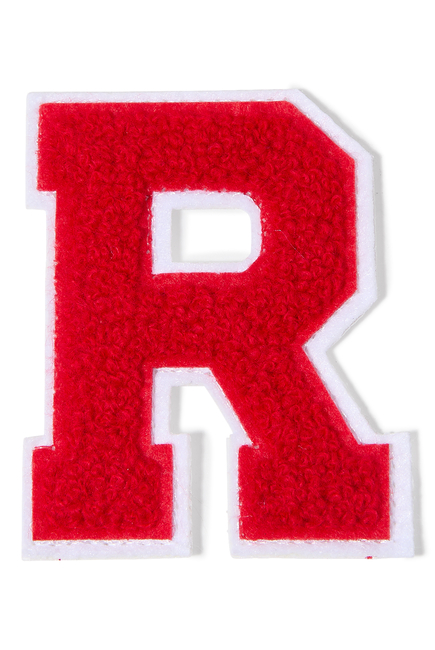 Kids Chenille Varsity Letter R Patch