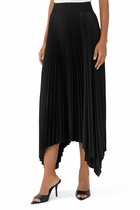 Ade Knit Weave Plissé Skirt