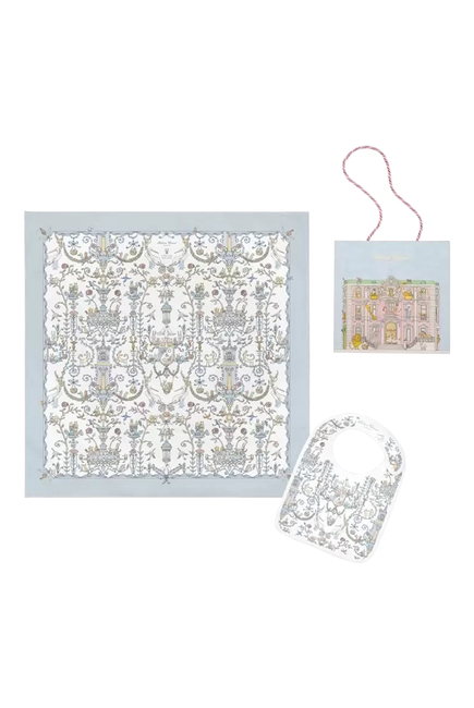 Kids Carré and Satin Bib Set