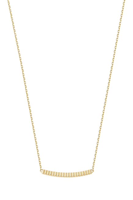  Quatre Grosgrain Pendant Necklace, 18k Yellow Gold