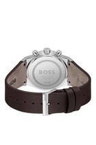 Candor Chrono Silver-Tone Chronograph Watch