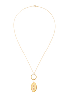  Sunglasses Sands Charm, 18K Yellow Gold & Pink Opal
