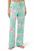 Lila Abalone Turquoise Floral Pyjamas